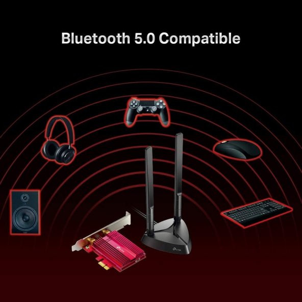 TP-Link Archer TX3000E, AX3000 Mbps Wi-Fi 6 & Bluetooth 5.0 PCIe Adaptör - 6