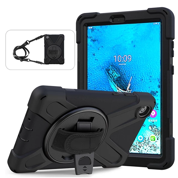 Lenovo Tab M10 3. Nesil TB-328FU T610 Kılıf Defender Askılı Zırhlı Tank Case