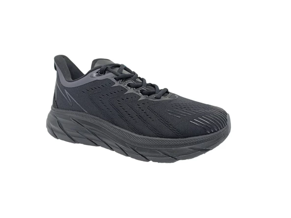 Lescon Easystep Nibur Siyah Unisex Yürüyüş Koşu Spor Ayakkabı - Resim 4