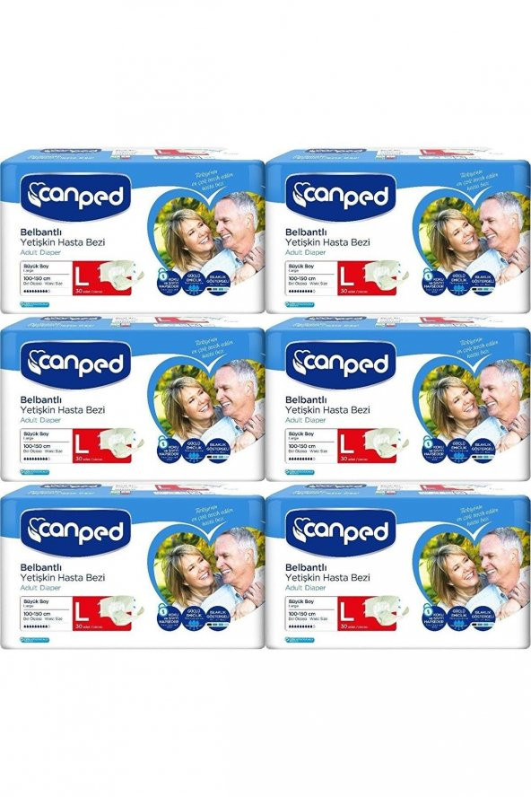 CANPED POLIETILENLI BUYUK 30 ADET X6 PAKET