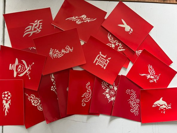 5 Tüp Kına 20 Adet Şablon Hediyeli Geçici Dövme Kampanya Seti - 2