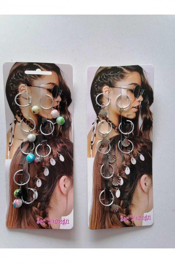 Saç Yüzüğü 2 Kartela 16 Adet Model3