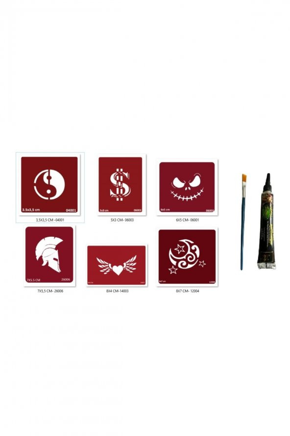 Yingyang Dolar Hint Kınasıyla Geçici Dövme Seti ürün görseli 1