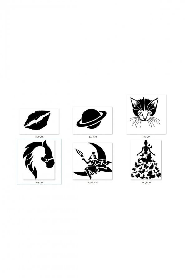Rüya Modelleri Geçici Dövme Şablonu Seti Sadece Desen ürün görseli 1