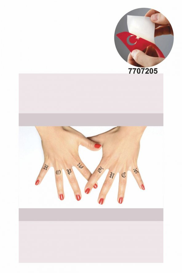 Alfabe Gotik Şerit Harfler Hint Kınası ile Geçici Dövme Yapma Seti - 2