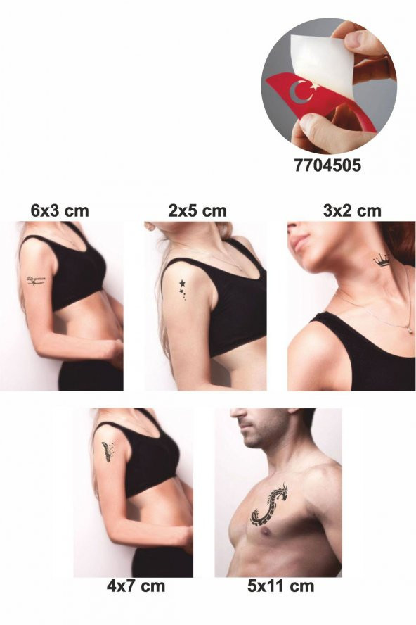 Hayat Devam Ediyor 5 Adet  Geçici Dövme Kına Şablonu - Resim 2