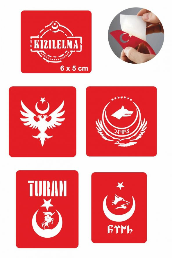 Türklük Modelleri Dövme Şablonu Kına Deseni ürün görseli 1