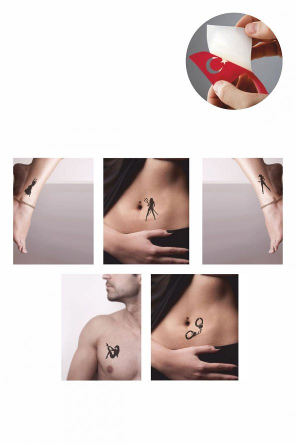 Dans Desenleri Hint Kınası ile Geçici Dövme Yapma Seti - 2
