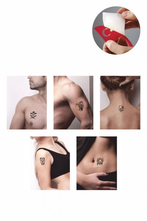 Kuru Kafa Hint Kınası ile Geçici Dövme Yapma Seti ürün görseli 1