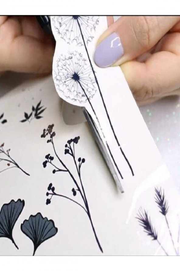 Kuşlar 12 Adet Birden Yapıştırma Geçici Dövme Yapma Seti ürün görseli 1