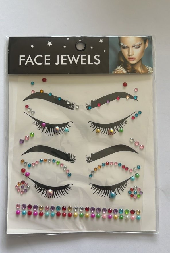 Face Gems Yüz Süsleme Taşı Vücut Kristali Model 20 ürün görseli 1