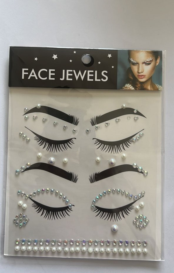 Face Gems Yüz Süsleme Taşı Vücut Kristali Model 19 ürün görseli 1