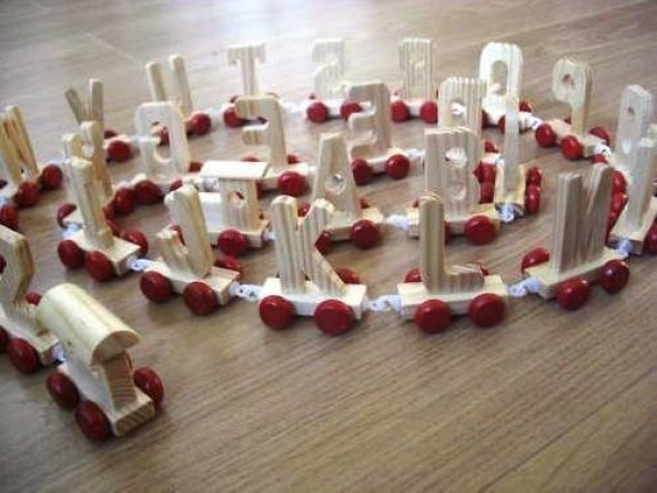 Lokomotifli Harf Treni TÜM Harfler ve Lokomotif Dahil