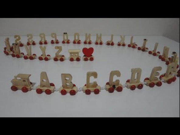 Lokomotifli Harf Treni TÜM Harfler ve Lokomotif Dahil - 3