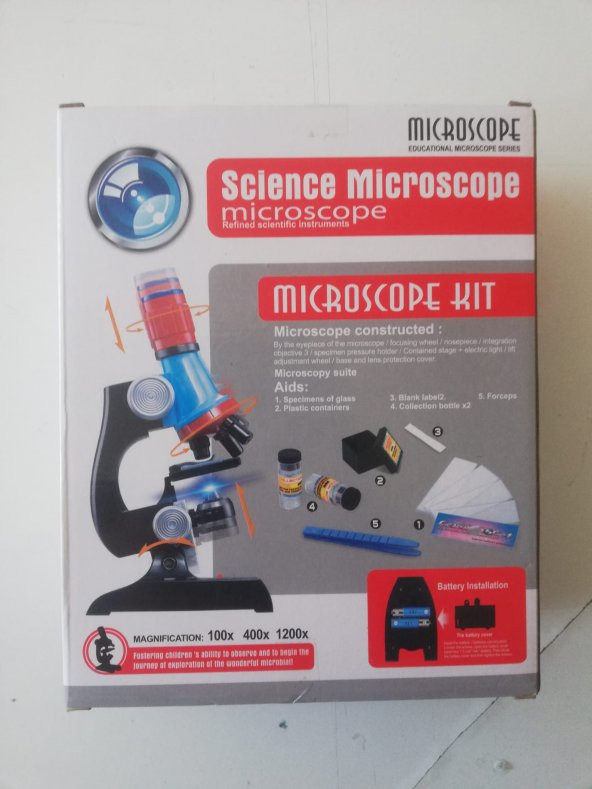 Okullar İçin Mikroskop Deney Seti