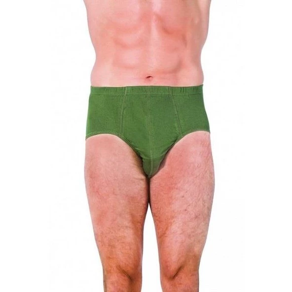 6 lı Paket Özlem Erkek Renkli Slip Külot Yeşil Ve Mavi