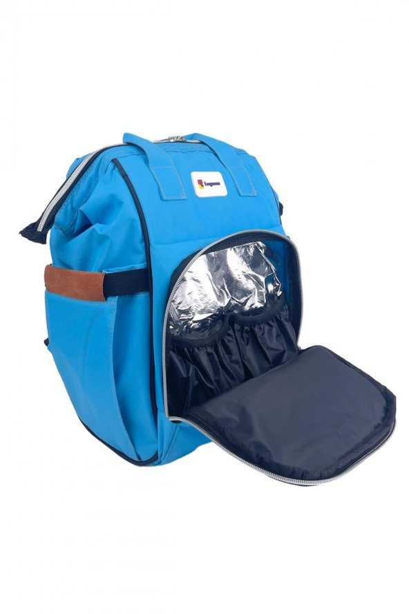 Anne Bebek Bakım Sırt Çantası Biberon Termoslu Sıvı Geçirmez - 4