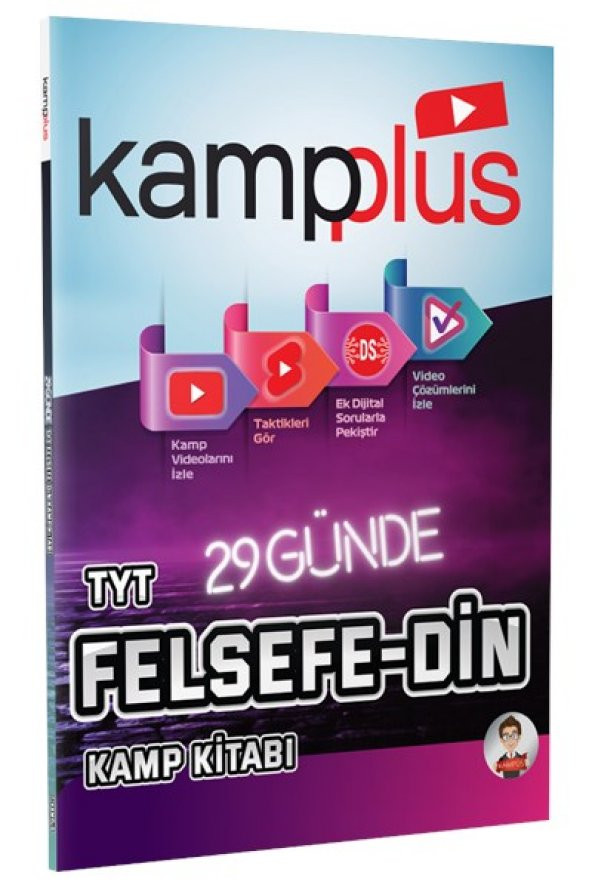 Kampplus 29 Günde TYT Felsefe - Din Kampı Video Anlatımlı Kamp Kitabı