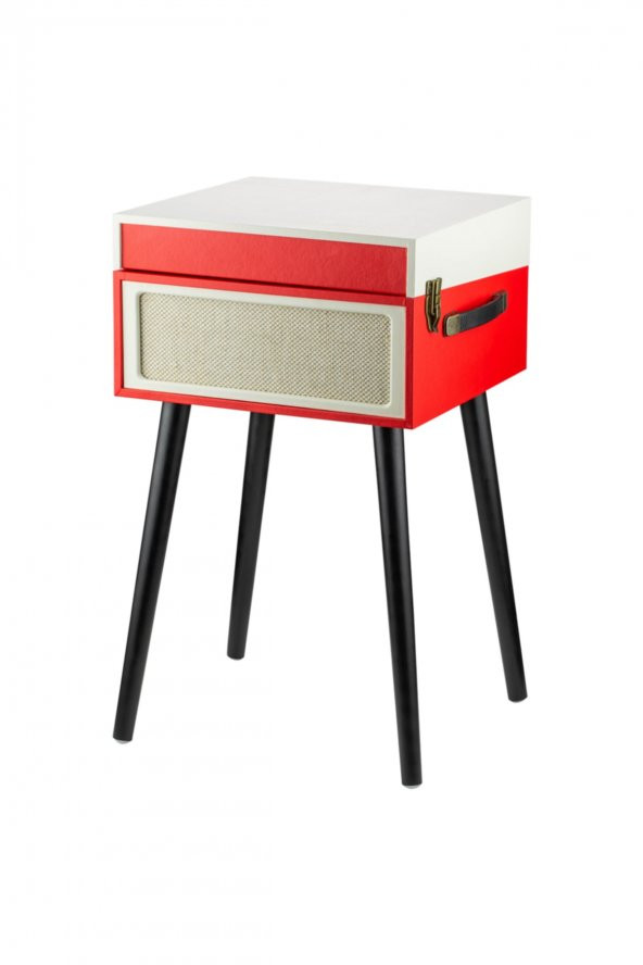 Retro K216 Kırmızı Bluetoothlu Ayaklı Pikap - 2