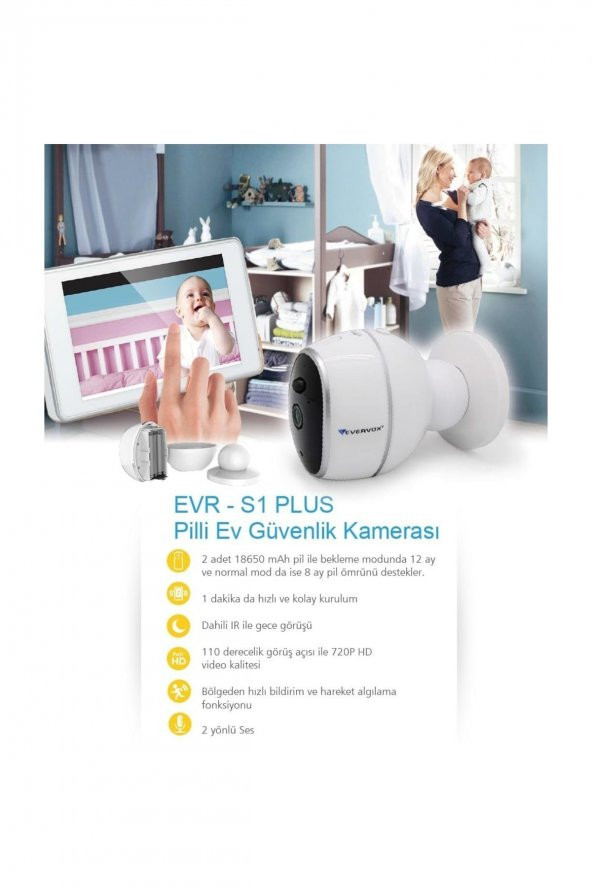 Evr-s1 Plus 1.0mp Wi-fi Akıllı Kamera - 3