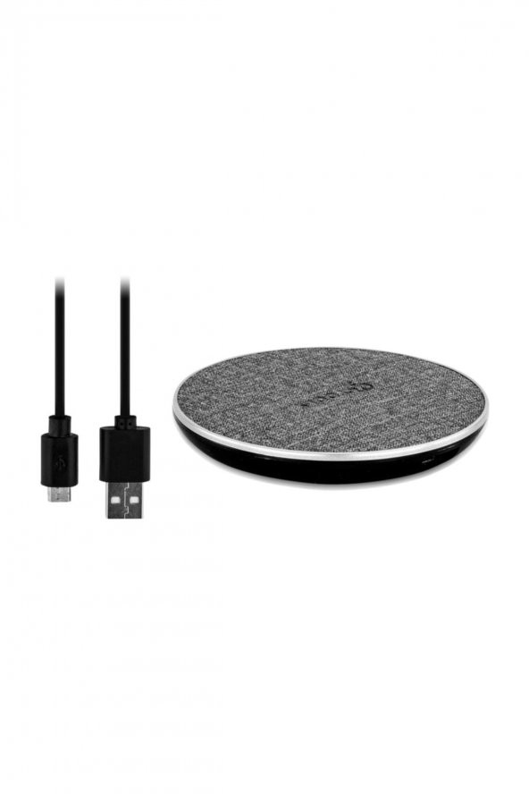 Zeta 10w QI Siyah Wireless Kablosuz Hızlı Şarj Cihazı