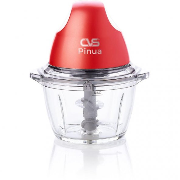 CVS DN 3361 pinua çift bıçaklı kırmızı boyalı cam gıda doğrayıcı