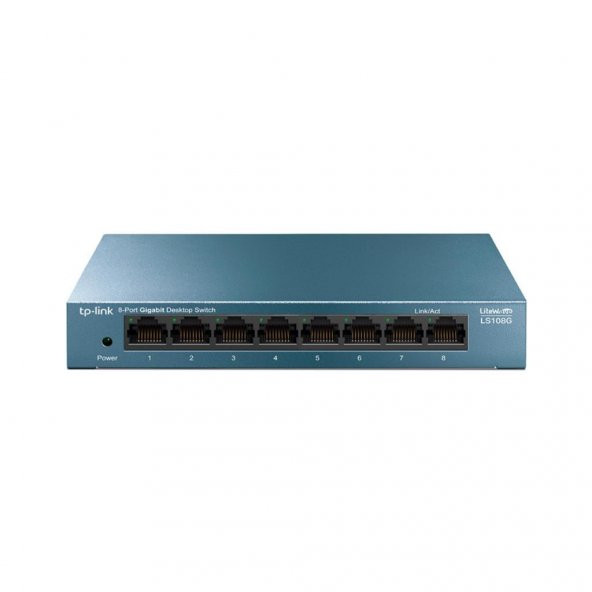 TP-Link LS108G, 8-Port 10/100/1000 Mbps Gigabit Ethernet Switch, 8 Bağlantı Noktası