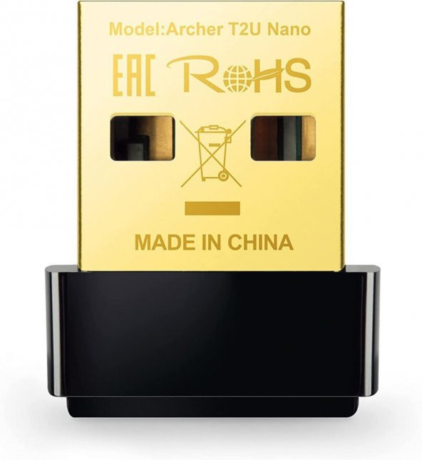 TP-Link Archer T2U Nano, AC600 Mbps Nano Kablosuz USB Adaptör