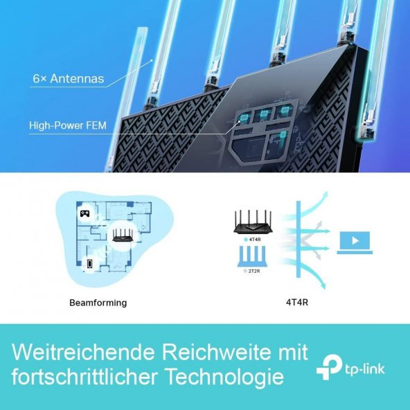TP-Link Archer AX73, AX5400 Çift Bant Gigabit Wi-Fi 6 Yönlendirici - 5