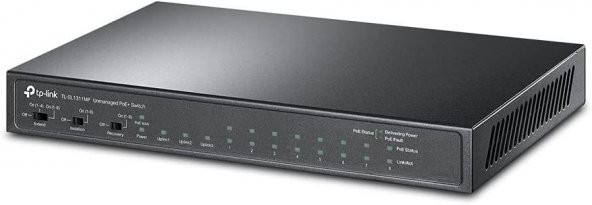 TP-Link TL-SL1311MP, 8-Port 10/100Mbps + 3-Port Gigabit Desktop Switch with 8-Port PoE+ - 2