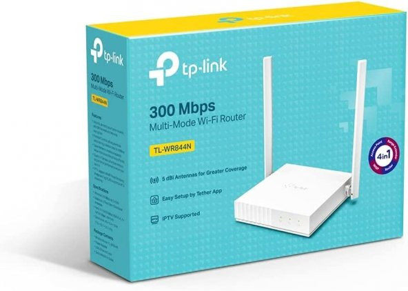 TP-Link TL-WR844N, 300 Mbps Çoklu Mod Wi-Fi Router - 4