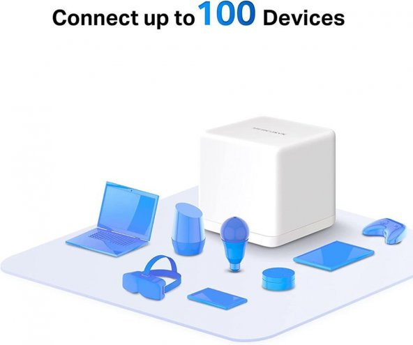 Mercusys Halo H30G(3-Pack), AC1300 Mbps Tüm Ev Mesh Wi-Fi Sistemi - Resim 8