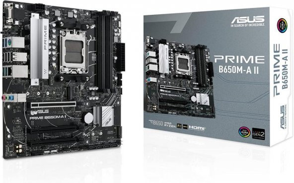 Asus Prime B650M-A II AMD B650 6400 MHz (OC) DDR5 Soket AM5 mATX Anakart
