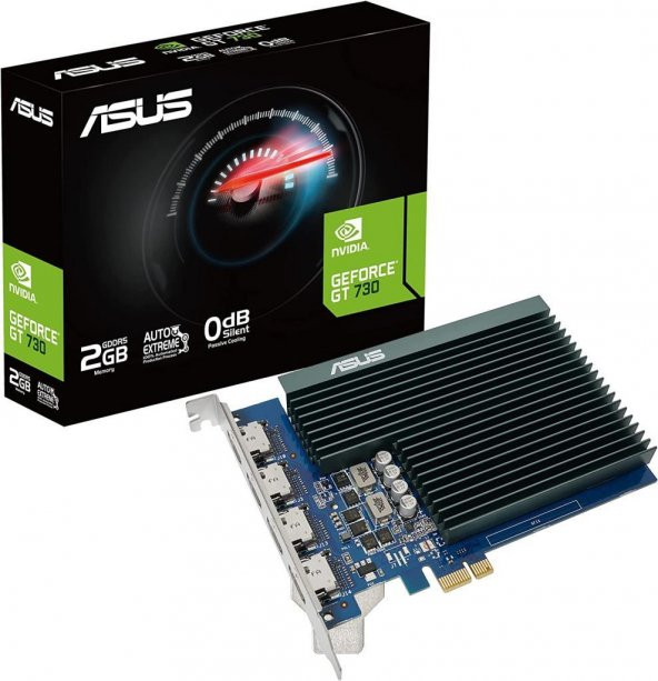 Asus NVIDIA GeForce GT 730 GT730-4H-SL-2GD5 2 GB GDDR5 64 Bit Ekran Kartı