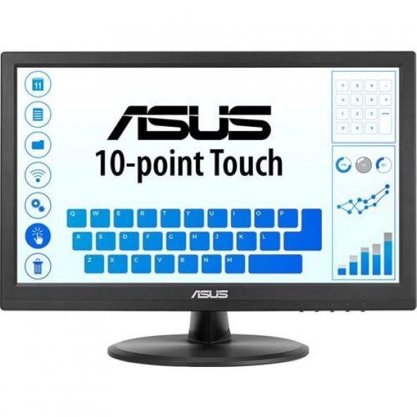 Asus 15.6 VT168HR 1366x768 5ms Hdmi,Vga VESA (10 Parmak Dokunmatik) TN Monitör