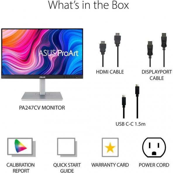 Asus ProArt PA247CV 23.8" 5 MS 75 Hz Full HD IPS LED Monitör - 2