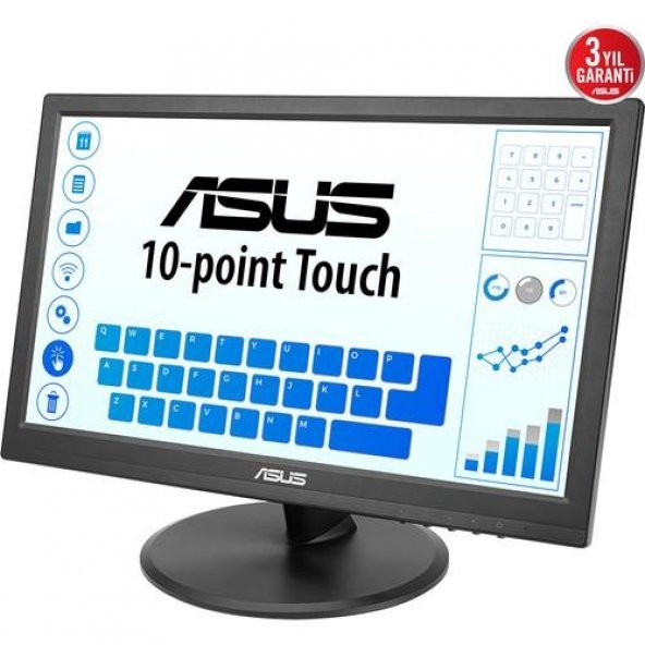 Asus 15.6 VT168HR 1366x768 5ms Hdmi,Vga VESA (10 Parmak Dokunmatik) TN Monitör - 4