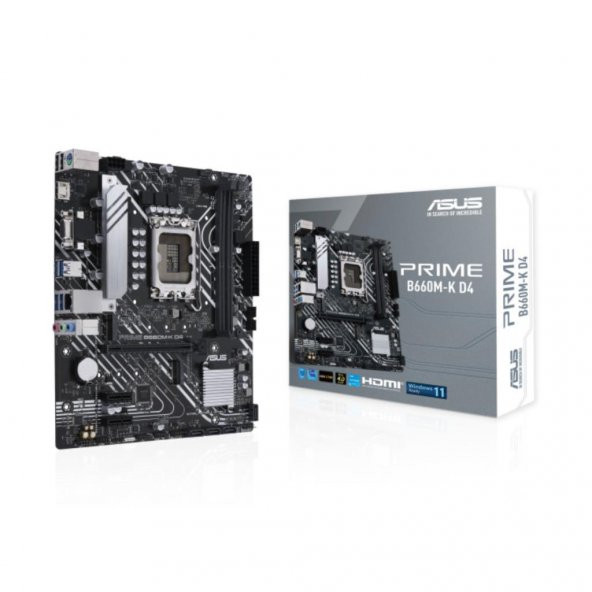 Asus PRIME B660M-K D4 B660 DDR4 M.2 HDMI/VGA PCI 4.0 1700p Anakart