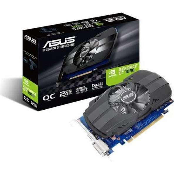 Asus PH-GT1030-O2G 2GB 64Bit GDDR5 HDMI/DVI PCI 3.0 Ekran Kartı