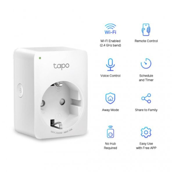 TP-Link Tapo P100 Mini Wi-Fi Akıllı Priz - 2