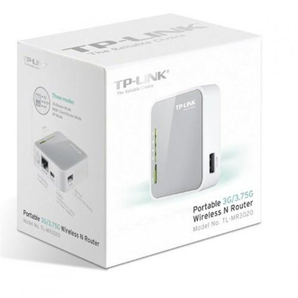 TP-Link TL-MR3020 Kablosuz 150Mbps Taşınabilir 3G Router - 2
