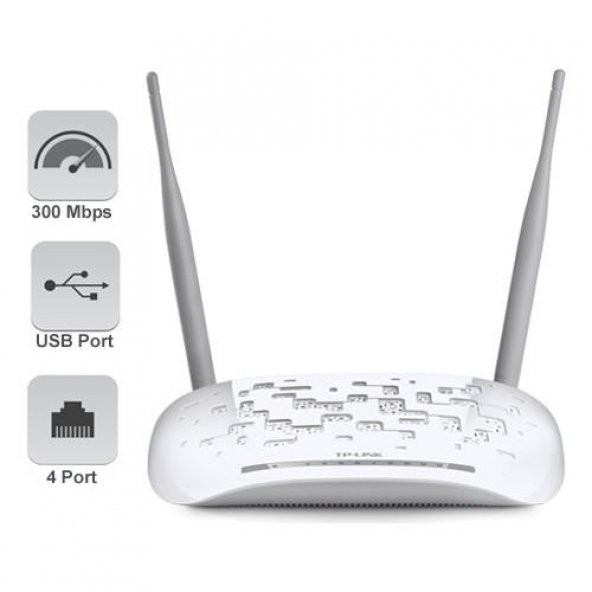 TP-Link TD-W9970 300Mbps 4Port Fiber VDSL2 Modem Router