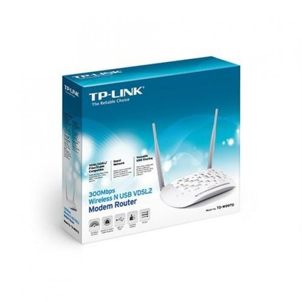 TP-Link TD-W9970 300Mbps 4Port Fiber VDSL2 Modem Router - 3
