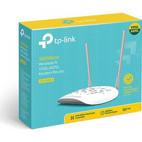 TP-Link TD-W9960 300Mbps Wireless N VDSL/ADSL Modem Router