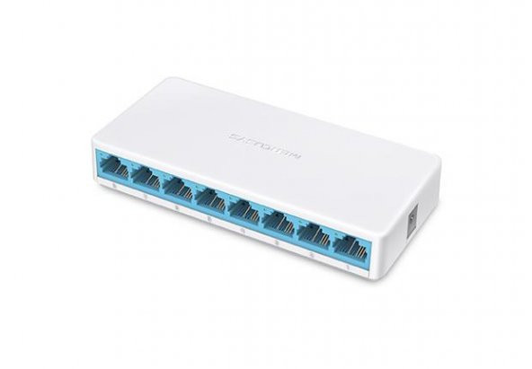 TP-Link Mercusys MS108 8-Port 10/100Mbps Tak Ve Kullan Switch