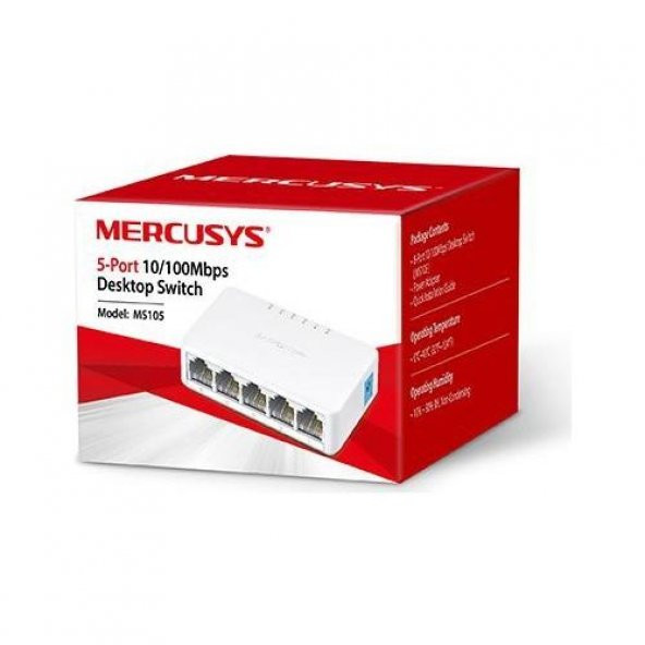 TP-Link Mercusys MS108 8-Port 10/100Mbps Tak Ve Kullan Switch - 2
