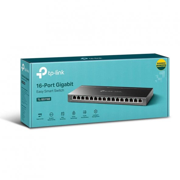 TP-Link TL-SG116E, 16-Port 10/100/1000 Mbps Gigabit Unmanaged Pro Switch - 7