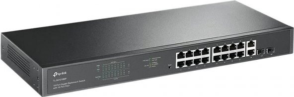 TP-Link TL-SG1218MP, 18-Port Gigabit Rackmount Switch with 16 PoE+ - 2