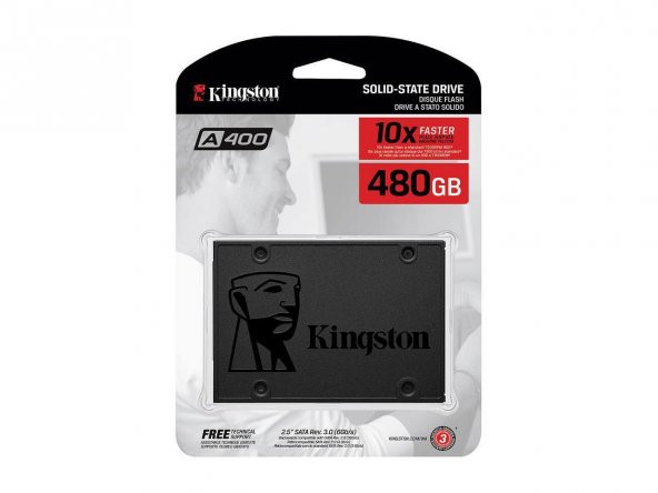 Kingston SSDNow A400 480GB 2.5" SATA3 500-450MB/s SA400S37/480G