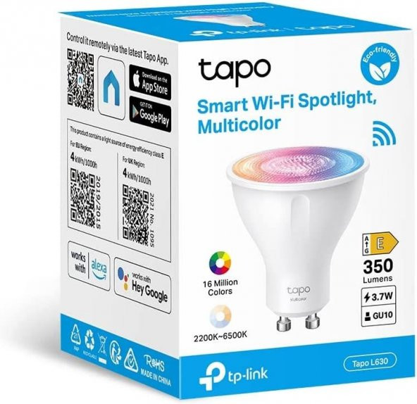 TP-Link Tapo L630, Akıllı Wi-Fi Spot Işığı, Çok Renkli [Enerji Sınıfı A] - 7